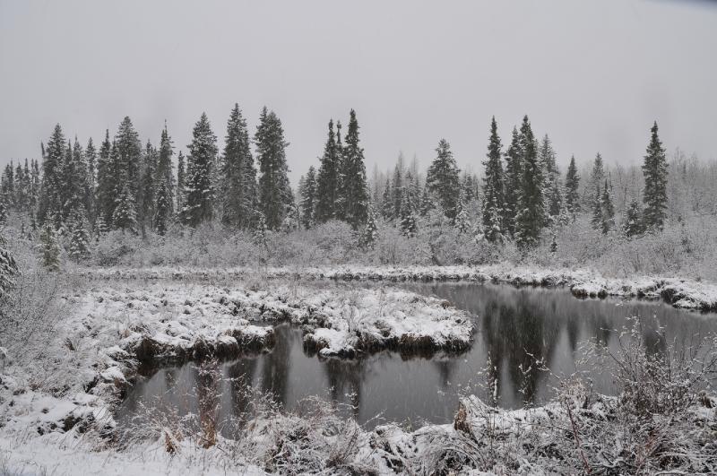 snow pond.jpg - Snow in May